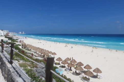 Cancun shoreline